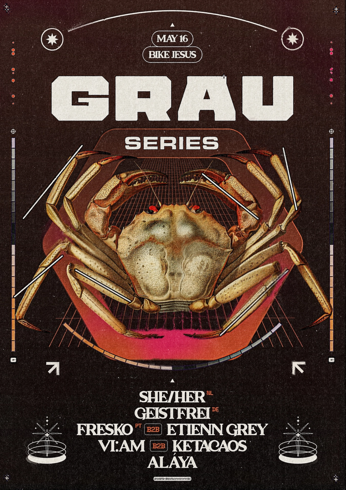 Grau Series with SHE/HER (NL), GEISTFREI (DE), FRESKO (PT), aláya, VI:AM b2b Ketacaos + more
