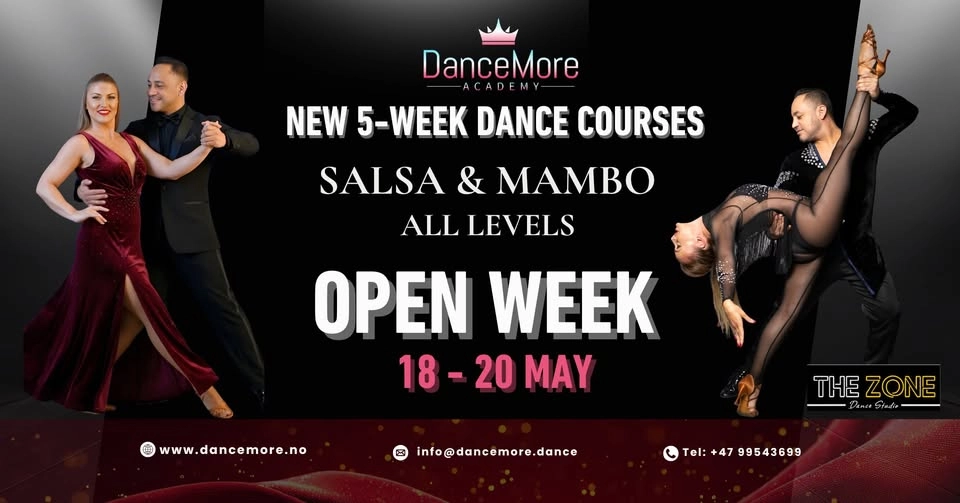 NEW 5-WEEK DANCE COURSES - OPEN WEEK 18 - 20 MAY