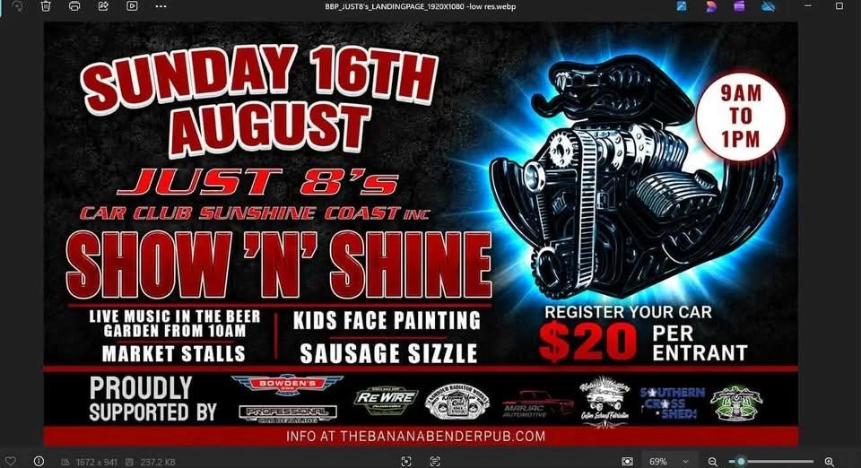 Just 8's Car Club 14th Annual Show 'n' Shine