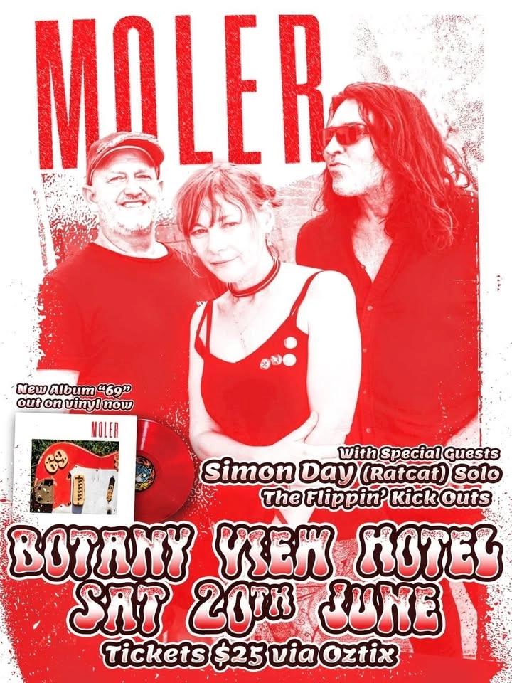 MOLER ROCKS SYDNEY w/ Simon Day (RATCAT) Solo + Flippin' Kick Outs