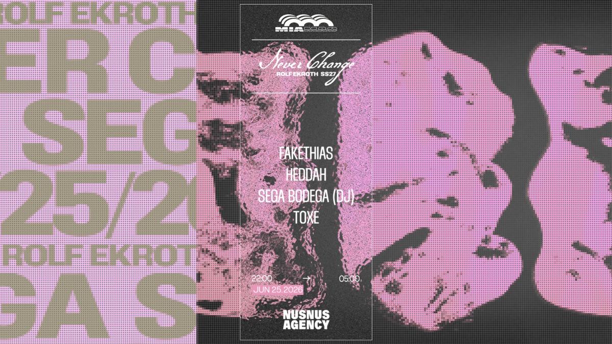 'Never Change' Rolf Ekroth x Nusnus: Sega Bodega
