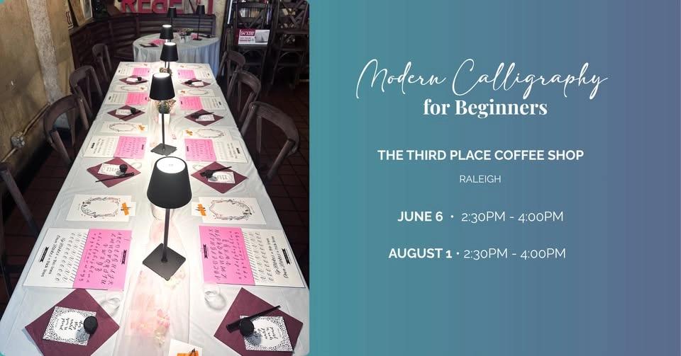 Modern Calligraphy for Beginners at The Third Place Coffee Shop