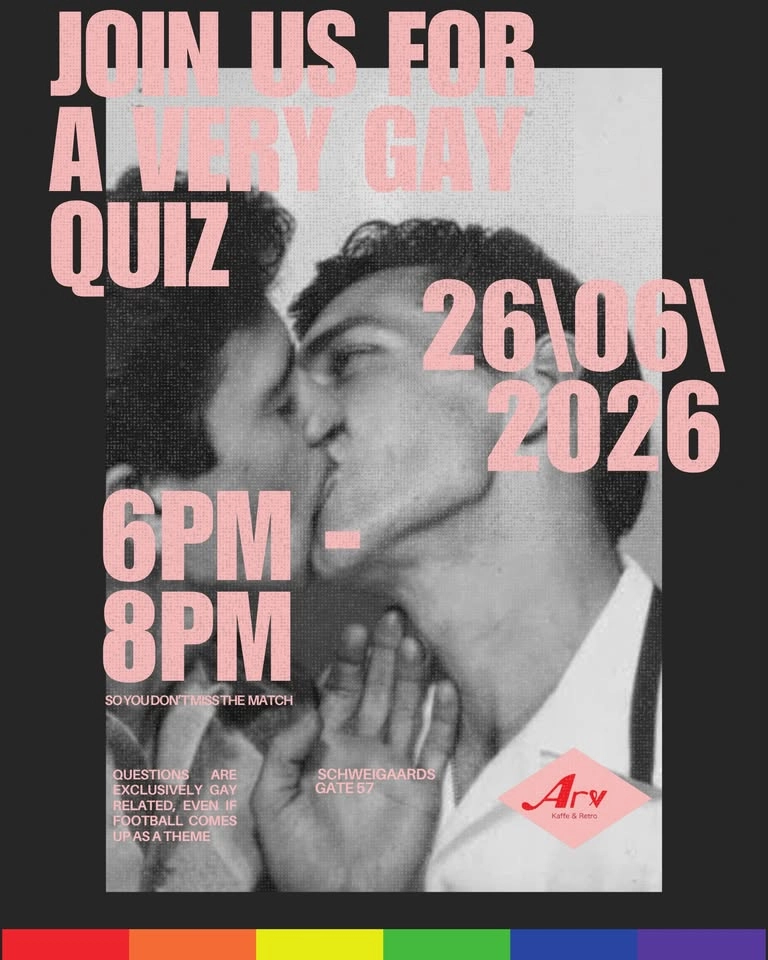 Friday Quiz at Arv: Pride Party 🏳️🌈