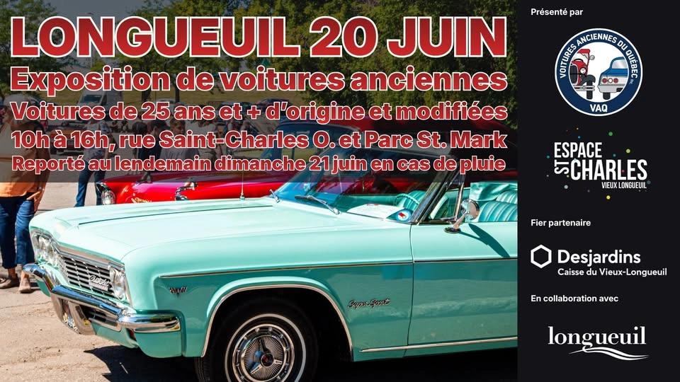 EXPOSITION DE VOITURES ANCIENNES À LONGUEUIL