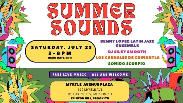 Myrtle Avenue Brooklyn Partnership and Neno’s Present Summer Sounds