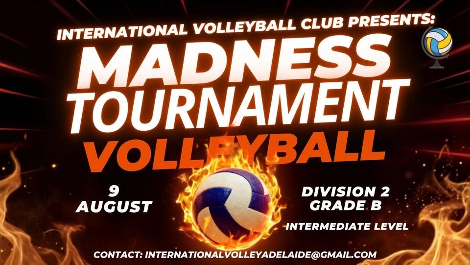 MADNESS Volleyball Tournament Division 2 (Grade B) *LIMITED SPOTS*