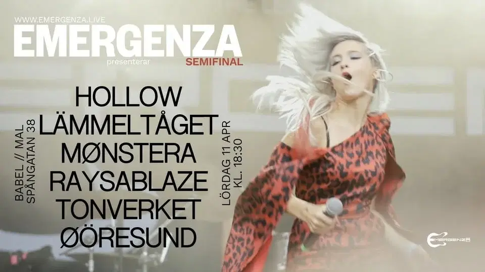 Tonverket live Emergenza-festivalen - Regional Semifinal Babel