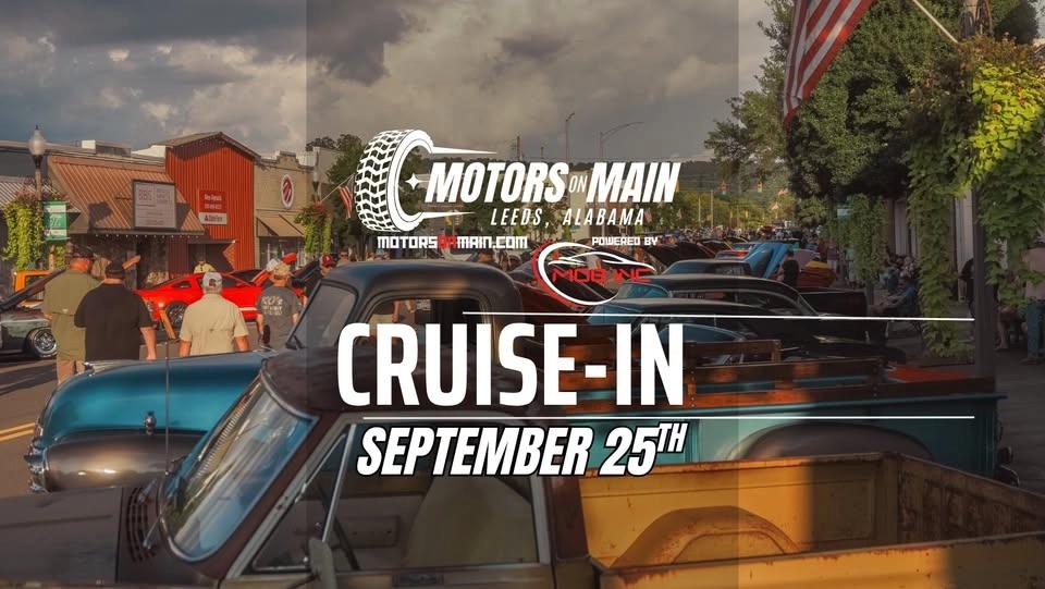 Motors on Main September Cruise-In benefiting Alabama Veteran