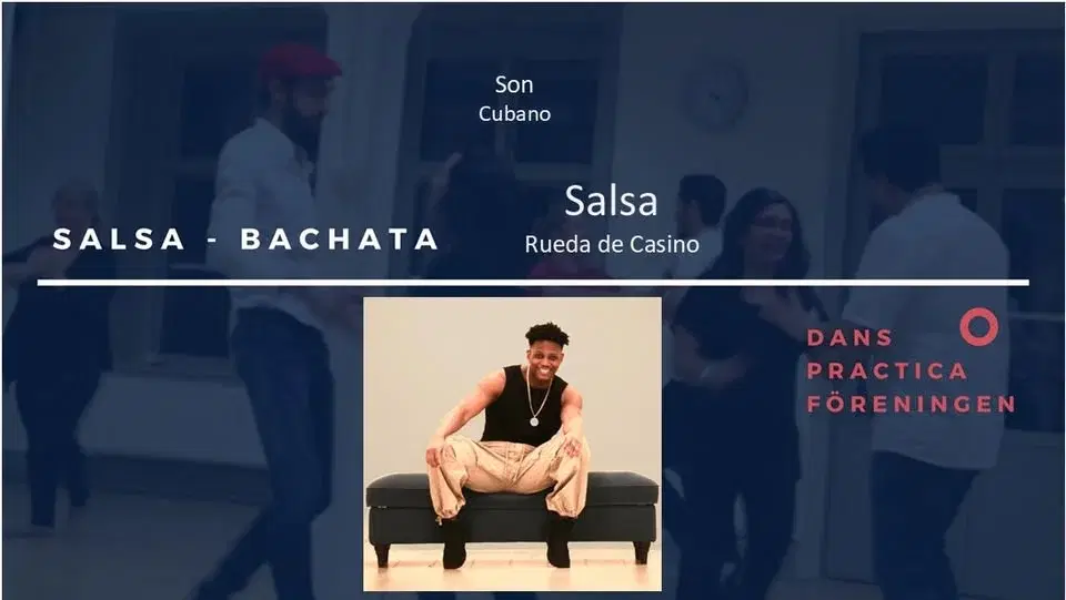 Kl 17-18 Rueda m. Practican, Kl 18-19 WS m. Eglis i Salsa Cubana, Kl 19-21 Socialdans m. DJ Williams