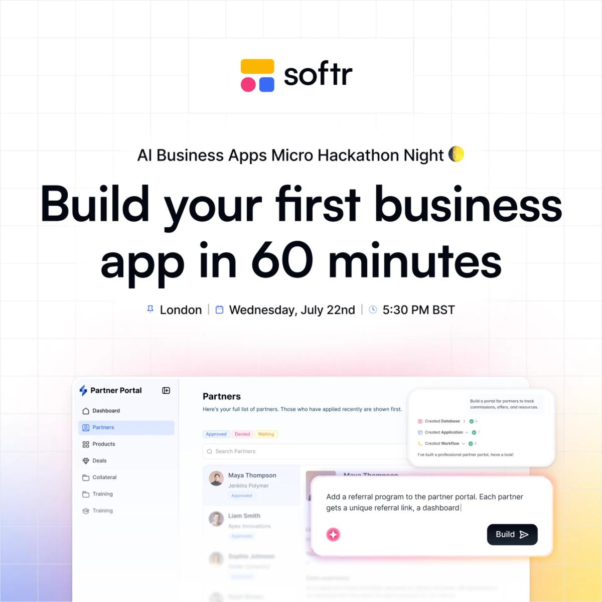 AI Business Apps Micro Hackathon with Softr
