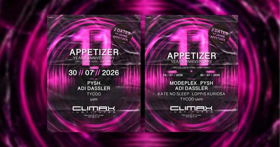 APPETIZER - 11 YEARS ANNIVERSARY (PART2)