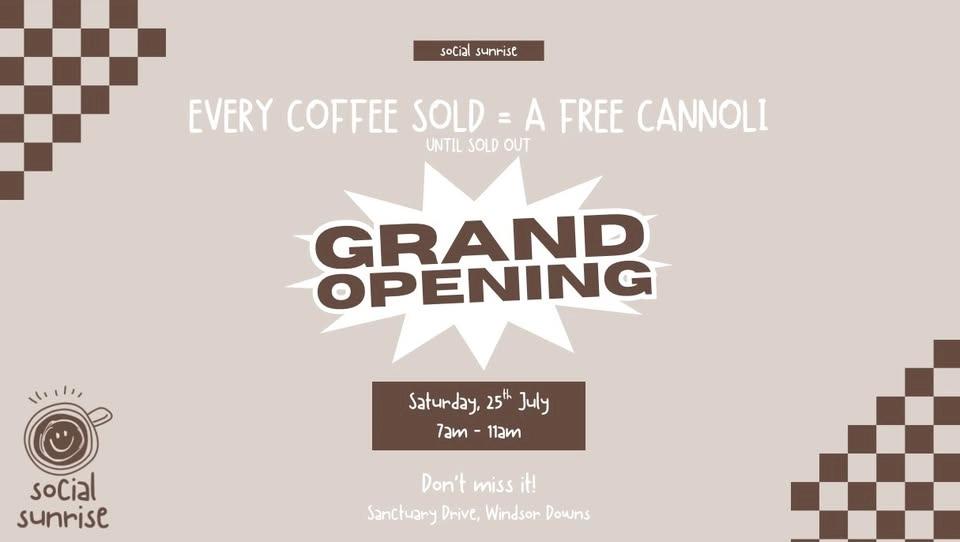 Social Sunrise - GRAND OPENING