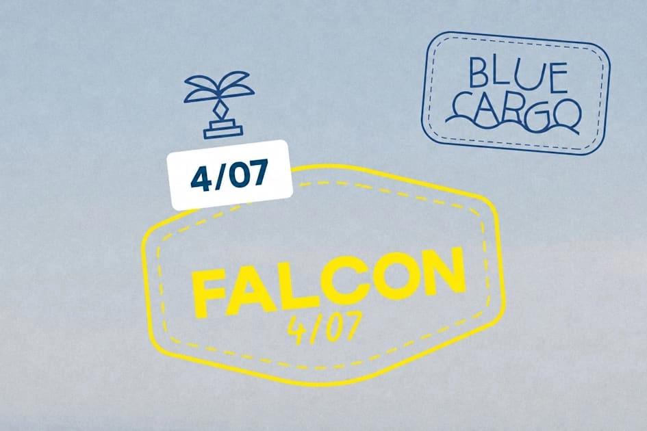 Le Blue Cargo Invite Falcon