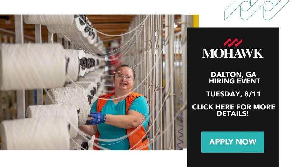 Mohawk Industries Hiring Event in Dalton, GA
