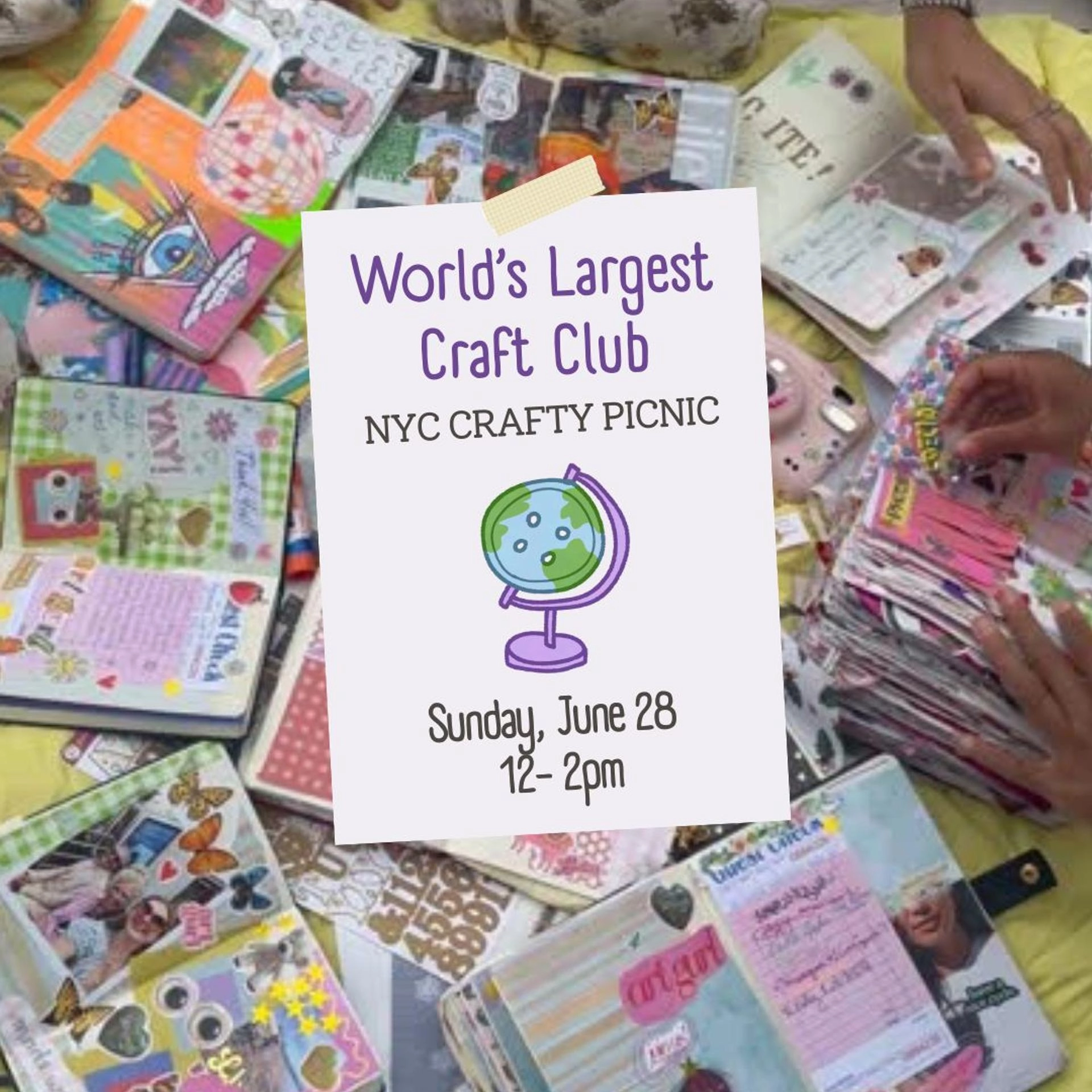 WORLD'S LARGEST CRAFT CLUB: NYC craft picnic!!!!