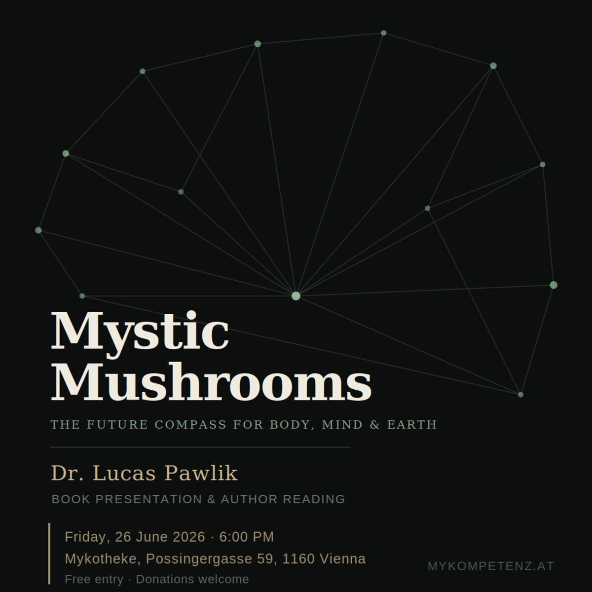 🍄 Mystic Mushrooms — Book Presentation & Author Reading