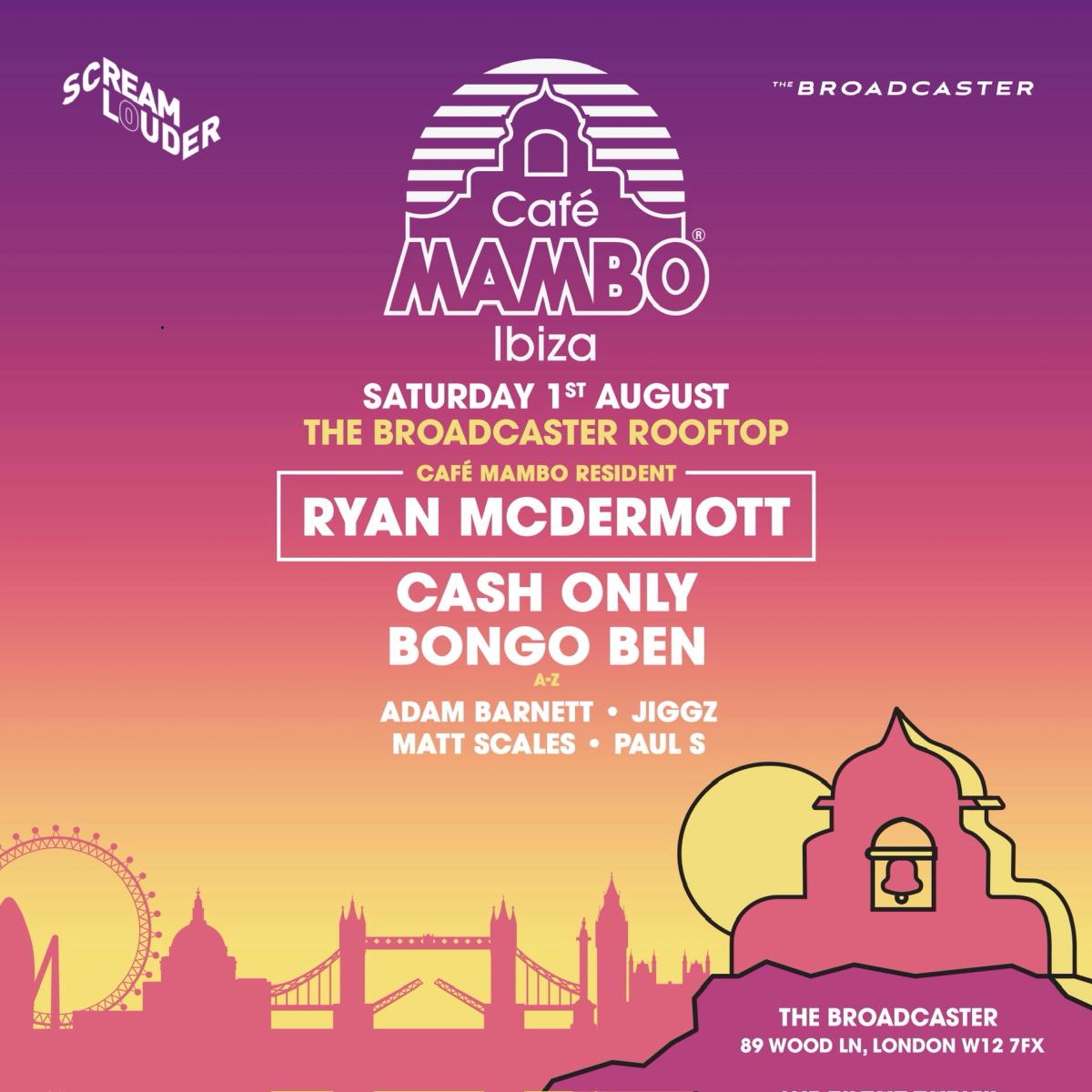Cafe Mambo Ibiza London Rooftop Party
