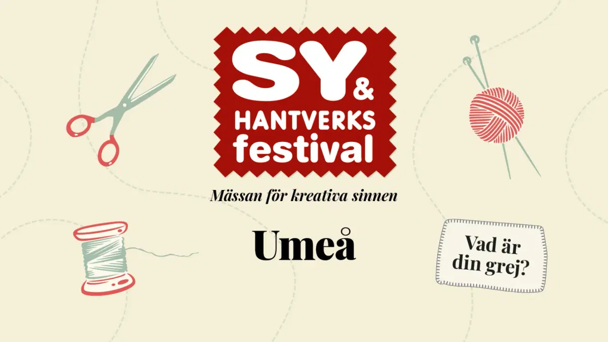 Sy- & Hantverksfestivalen Umeå 25–27 september 2026
