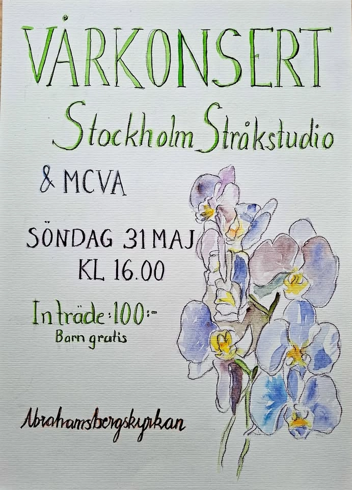 Vårkonsert Stockholm Stråkstudio & MCVA