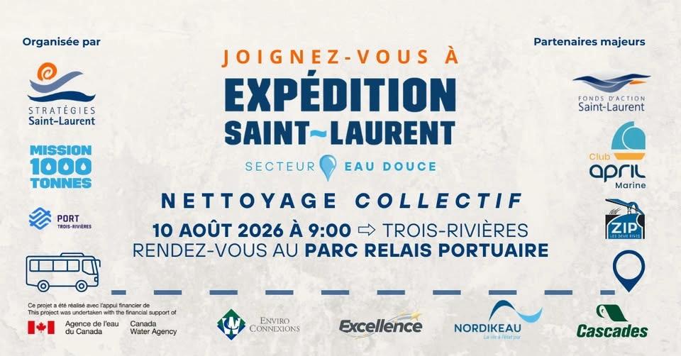 Nettoyage de berges à Trois-Rivières