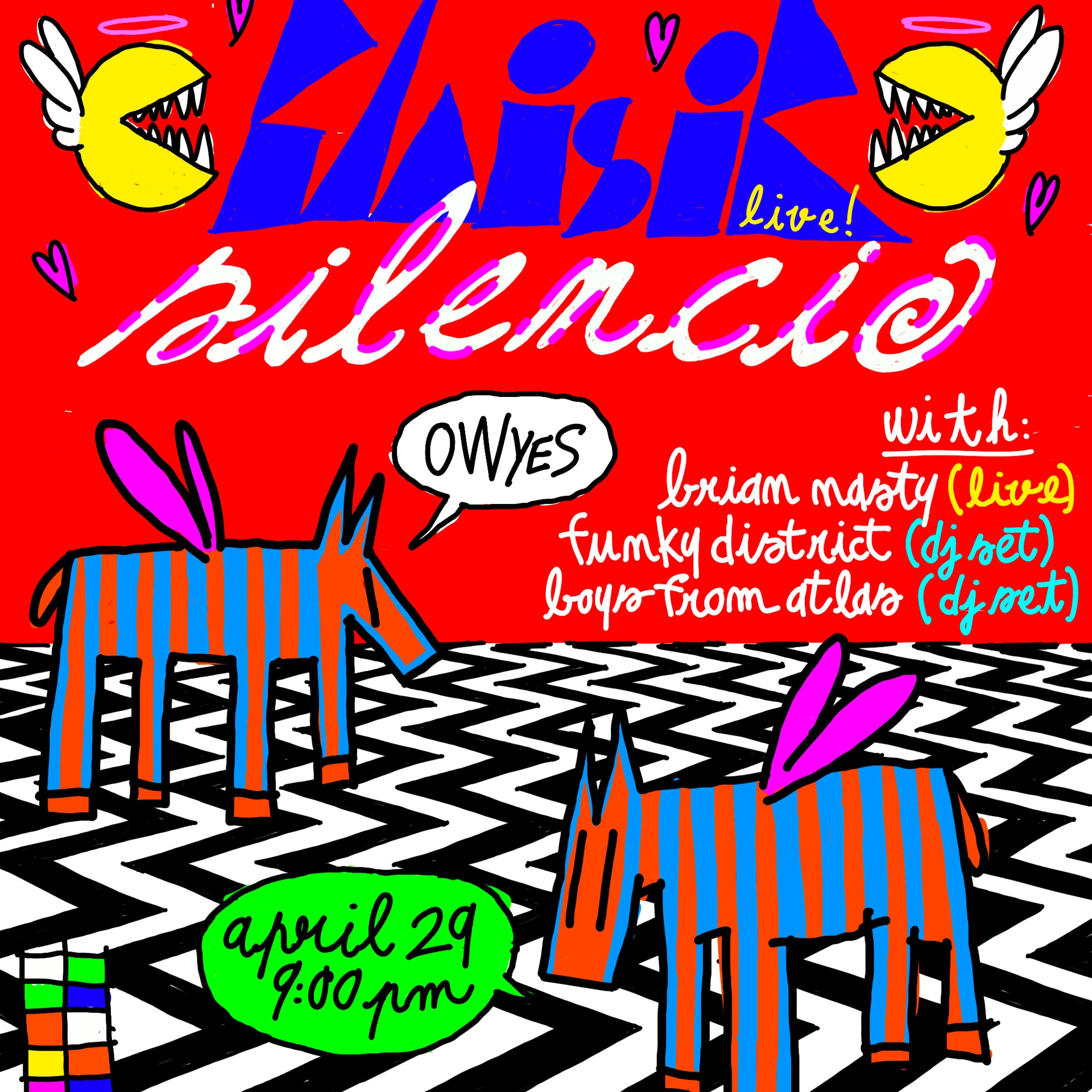 Plaisir w/ Brian Nasty, Funky District, Boys From Atlas