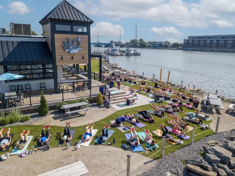 PILATES + POURS at H2O βοΈποΈπΉ