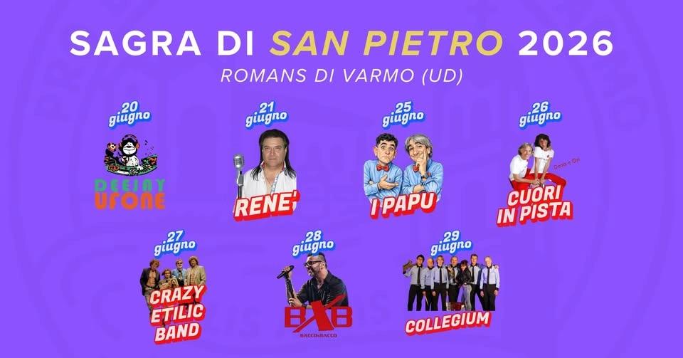 𝐒𝐚𝐠𝐫𝐚 𝐝𝐢 𝐒𝐚𝐧 𝐏𝐢𝐞𝐭𝐫𝐨 𝐚 𝐑𝐨𝐦𝐚𝐧𝐬 𝐝𝐢 𝐕𝐚𝐫𝐦𝐨 𝟐𝟎𝟐𝟔 🥳✨