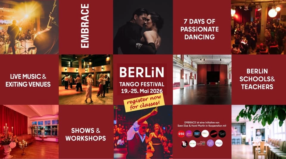 EMBRACE BERLiN Tango Festival - REGiSTER now for CLASSES