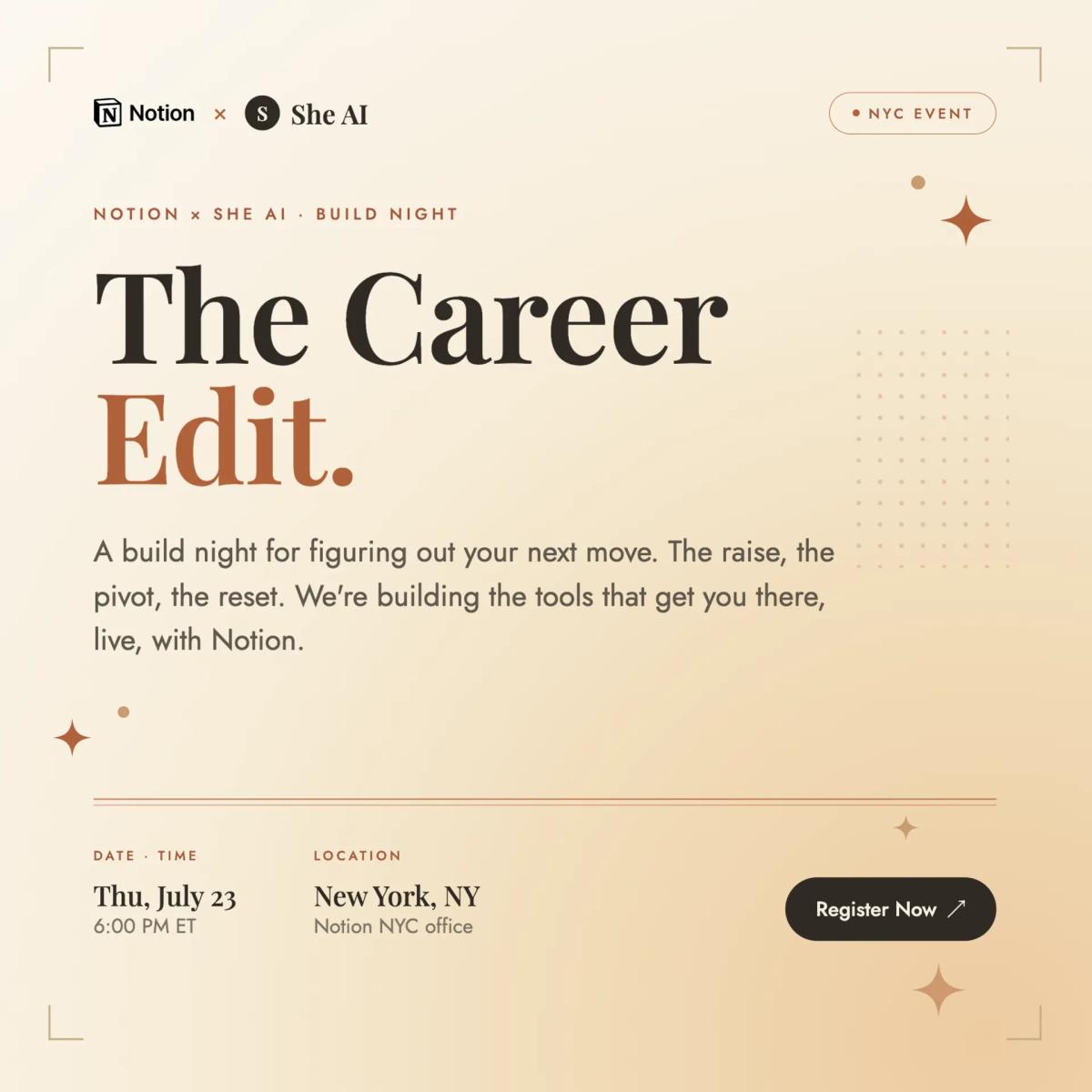 Notion x She AI: The Career Edit