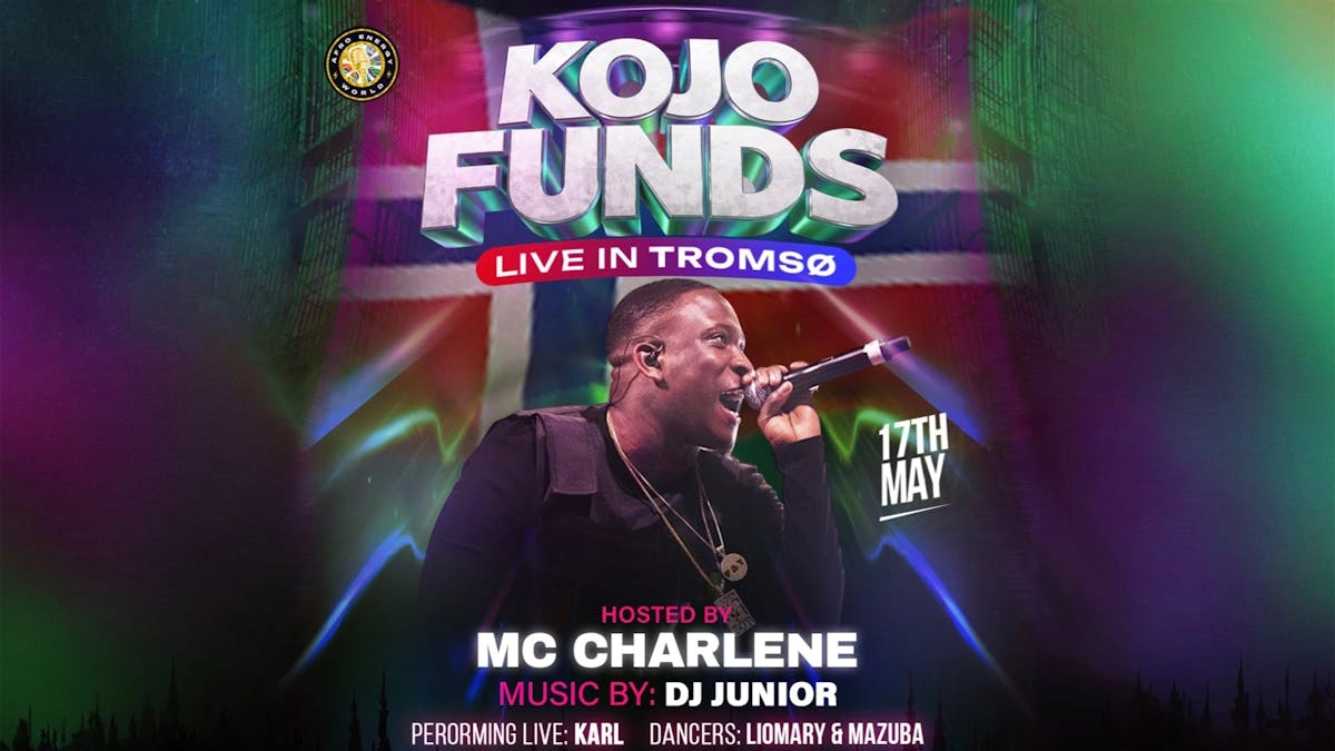 Kojo Funds Live in Tromsø, Hosted by MC Charlene