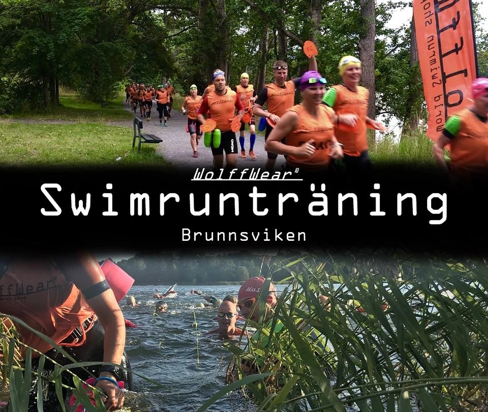 Swimrunträning i Brunnsviken