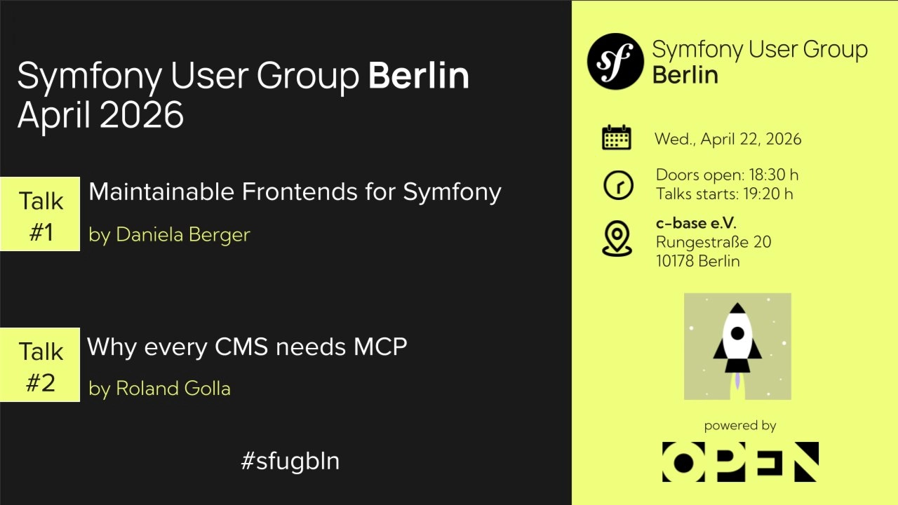 Maintainable Frontends for Symfony & Why every CMS needs MCP