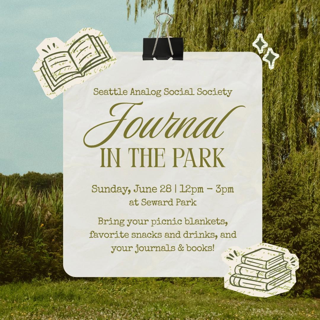 Journaling in Seward Park