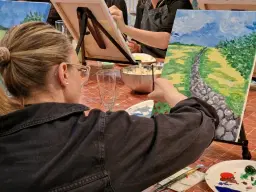 SIP AND CREATE: PAINT A SWEDISH MEADOW PAINTING