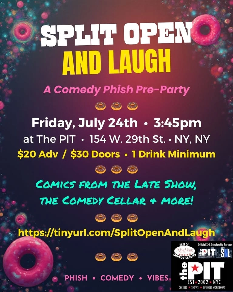 Split Open and Laugh: A Comedy Phish Pre-Party