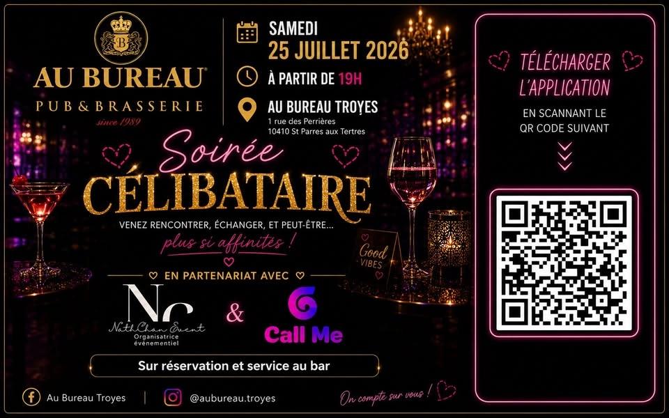 SOIRÉE CÉLIBATAIRES - AU BUREAU ❤️🥂