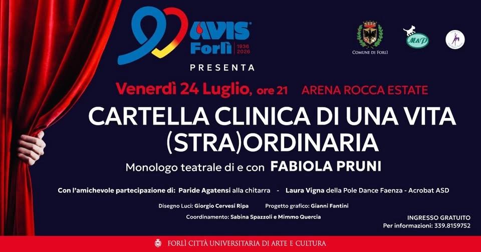 Cartella clinica di una vita (stra)ordinaria – monologo di e con Fabiola Pruni