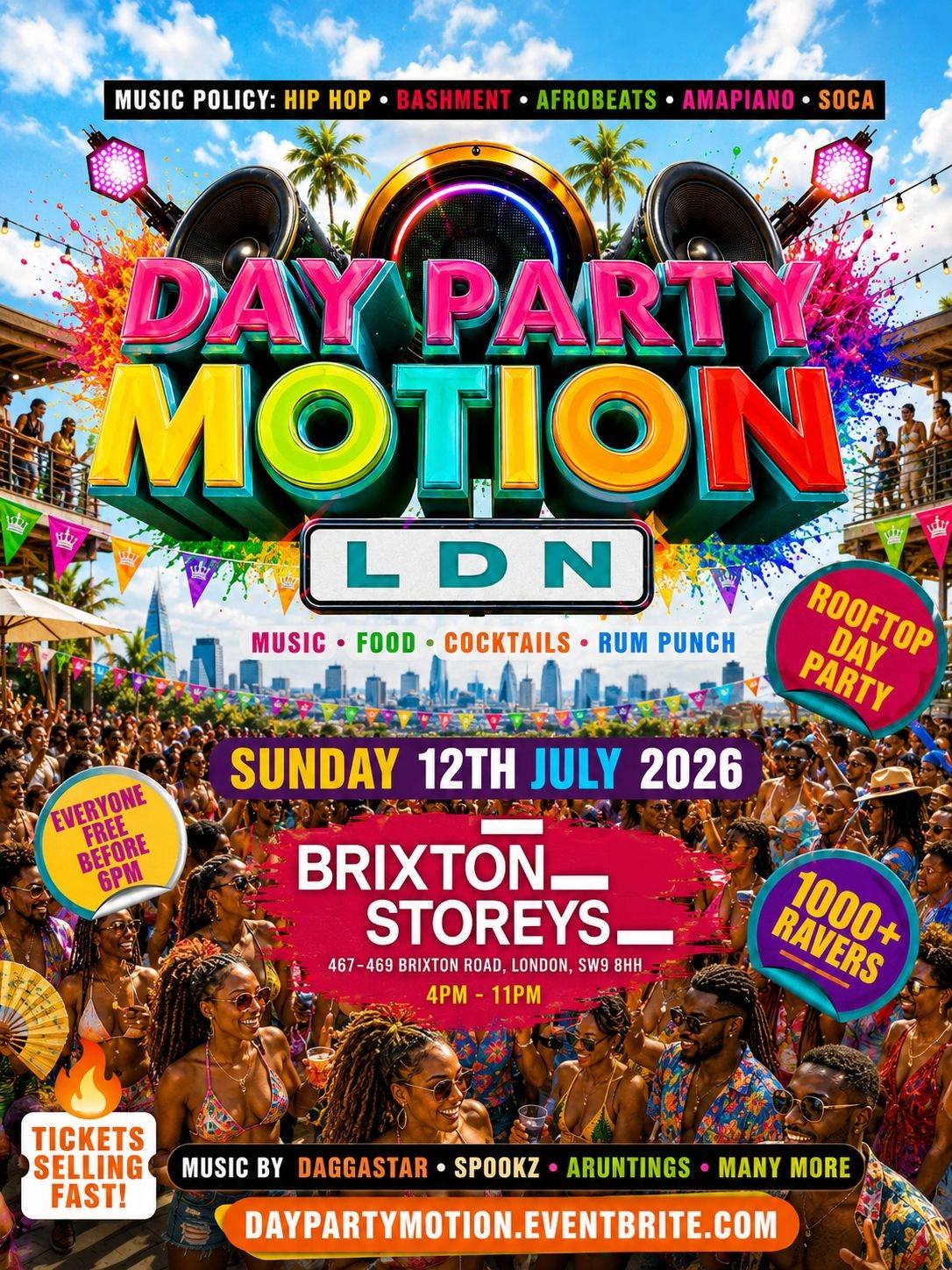 Day Party In Brixton - Everyone Free Before 6PM
