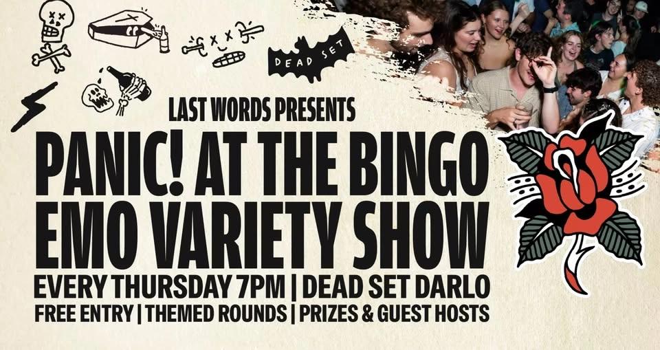 PANIC! At The Bingo | EMO Musical Bingo Thursdays @ Dead Set| Presented by Last Words