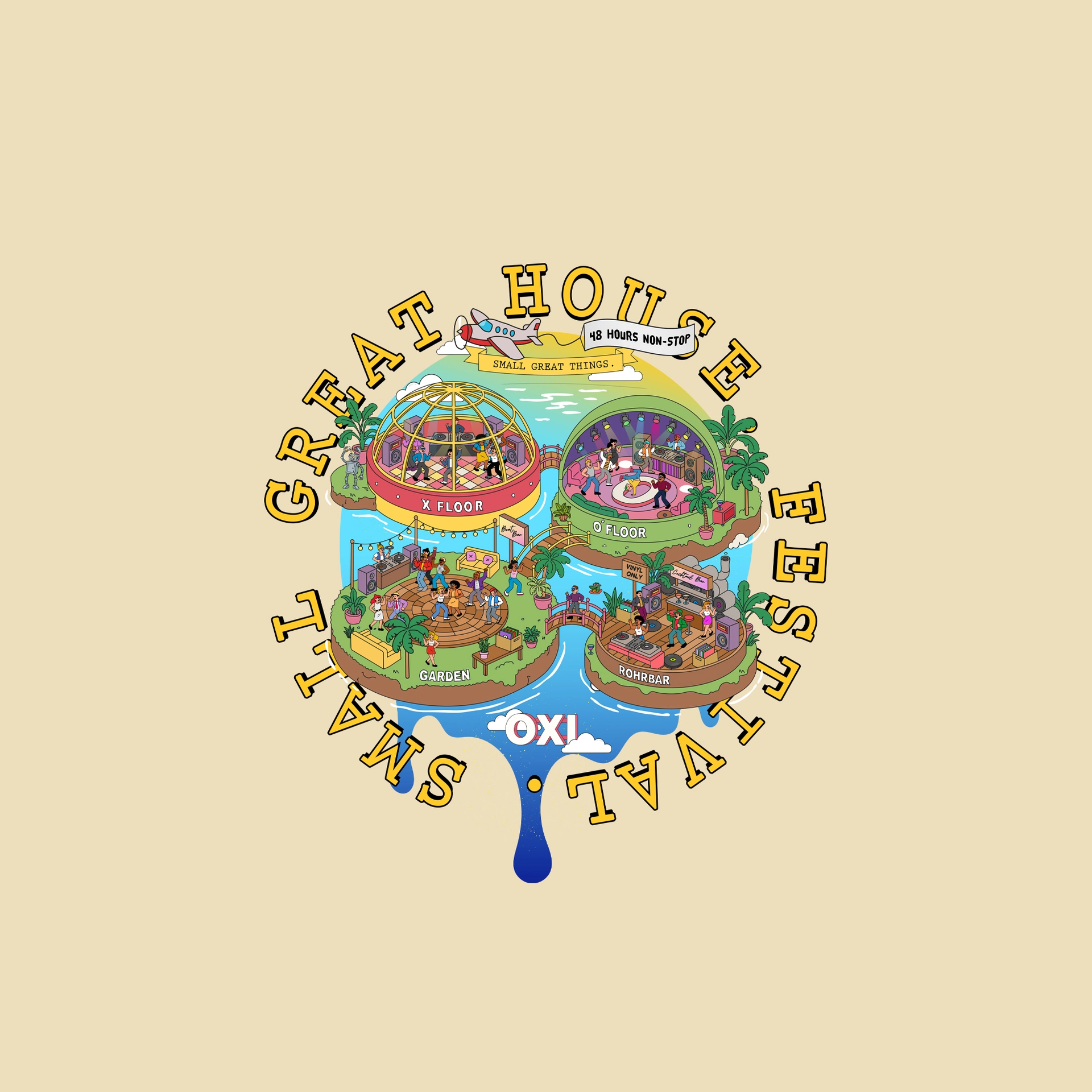 SMALL GREAT HOUSE FESTIVAL 'Open Air & Indoor +48H Non-Stop' + Special Guests