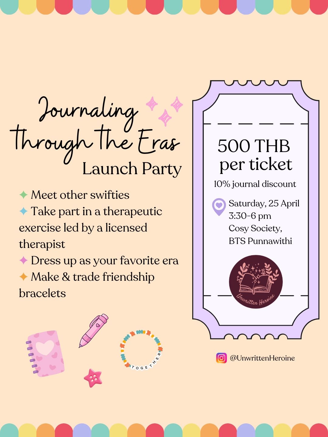 Journaling Through the Eras Launch Party