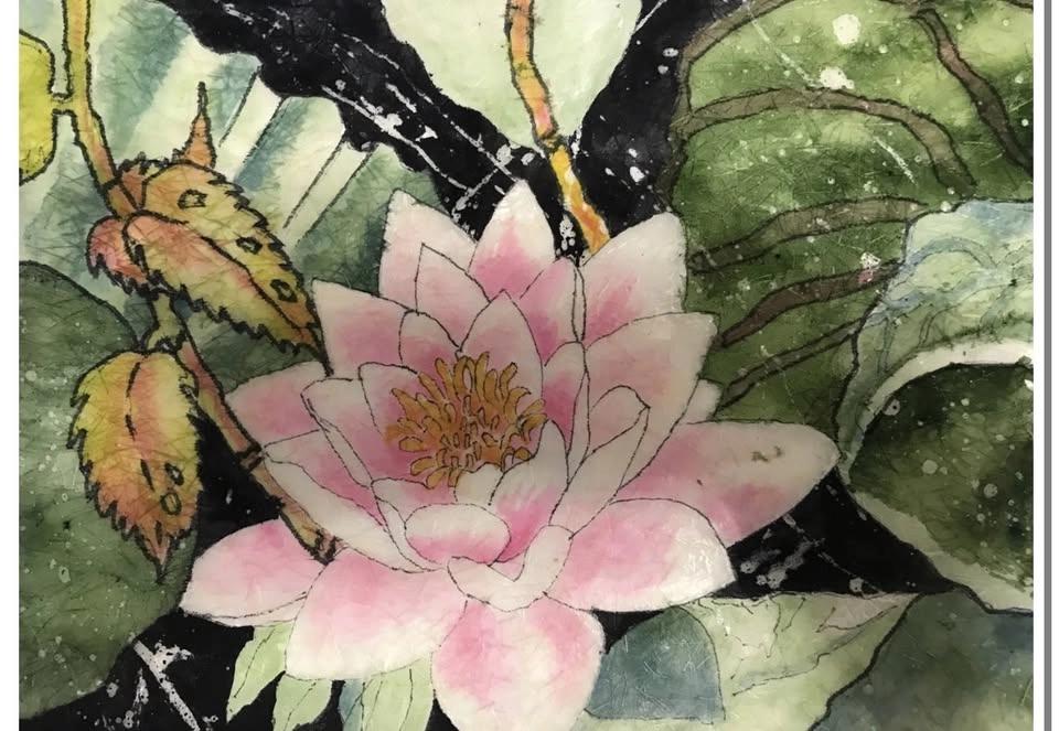 Watercolor Batik Lily