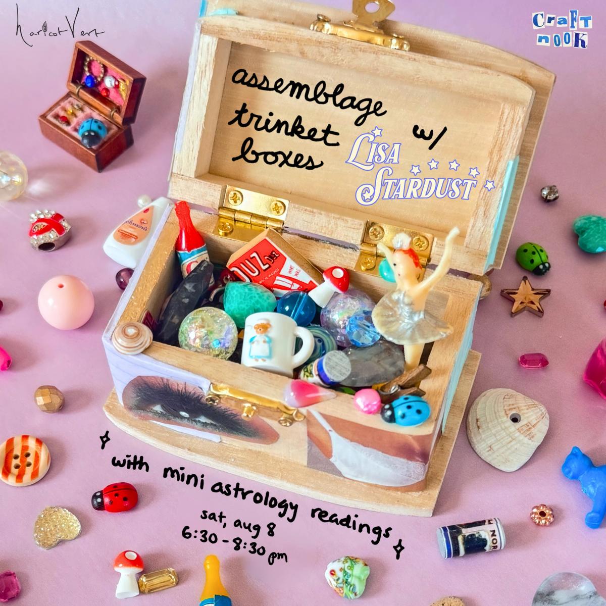 assemblage creations: trinket boxes w/ @lisastardustastro