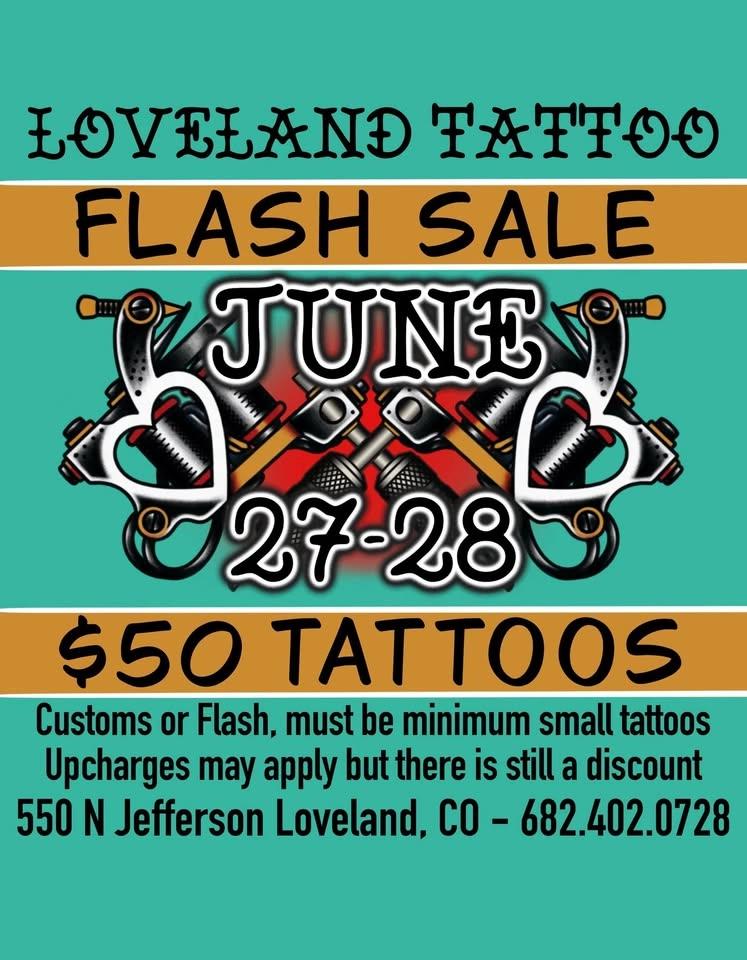$50 Tattoo Flash Event!