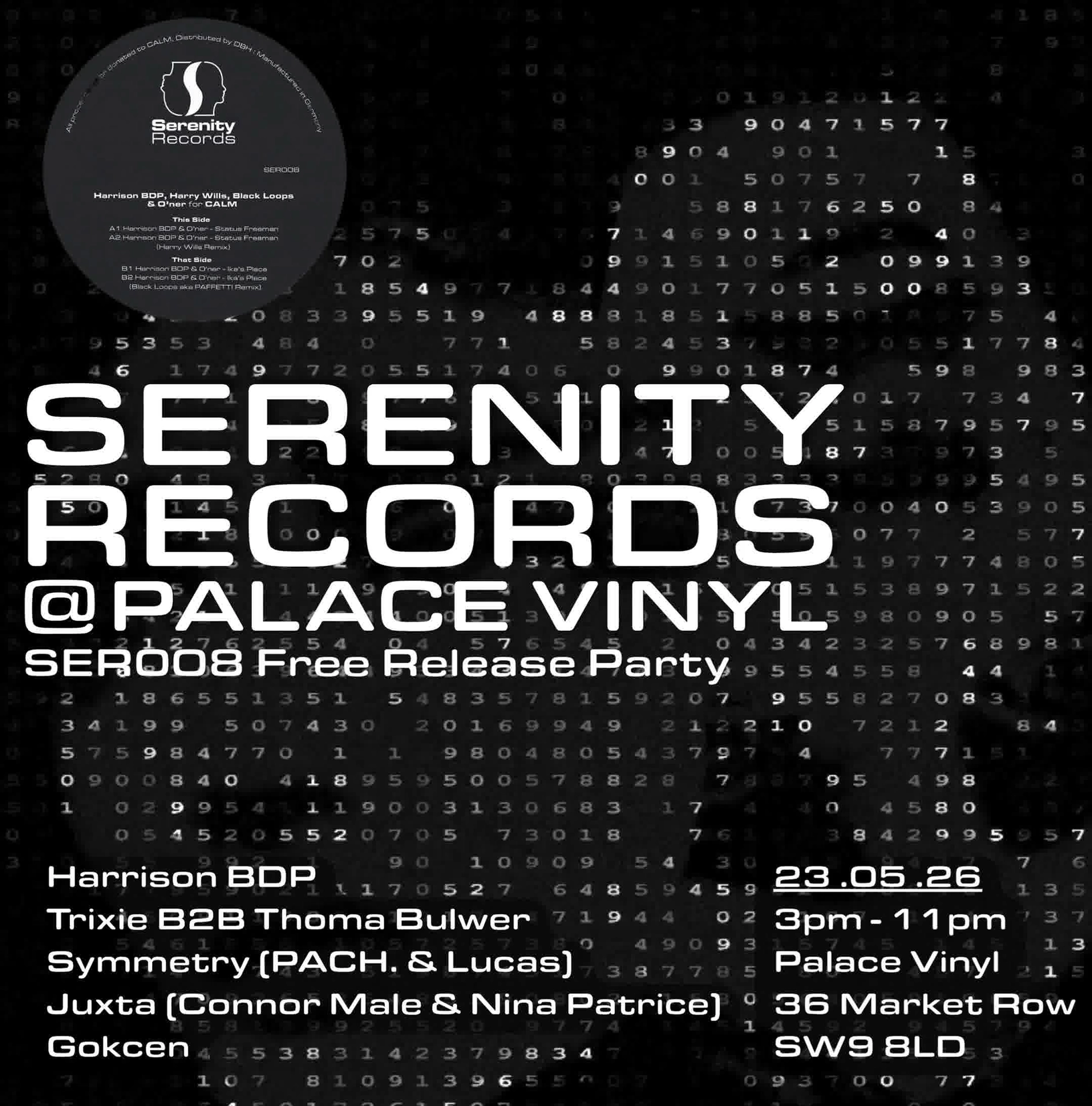 Serenity Records at Palace Vinyl - SER008 Release Party
