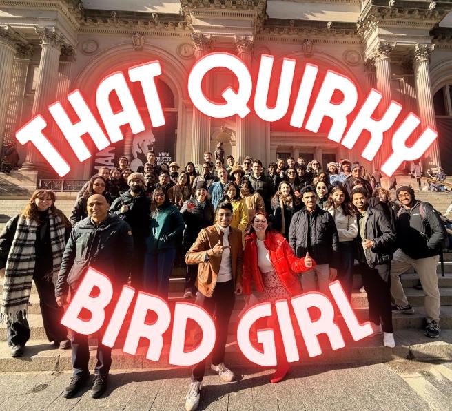 Bird Scavenger Hunt at the Met with that quirky bird girl ✨