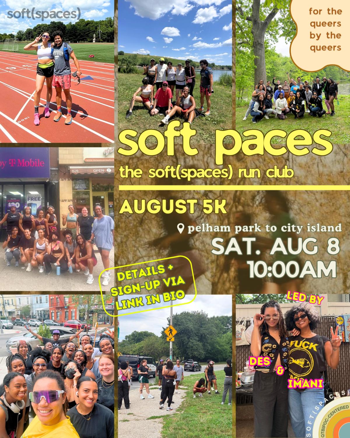 SOFT PACES – the soft(spaces) run club: August 5K ☀️