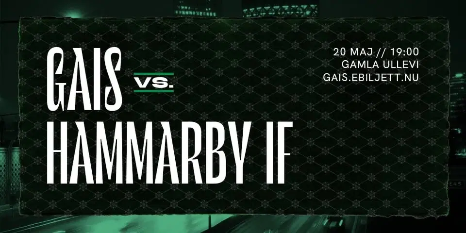 GAIS - Hammarby IF i Allsvenskan