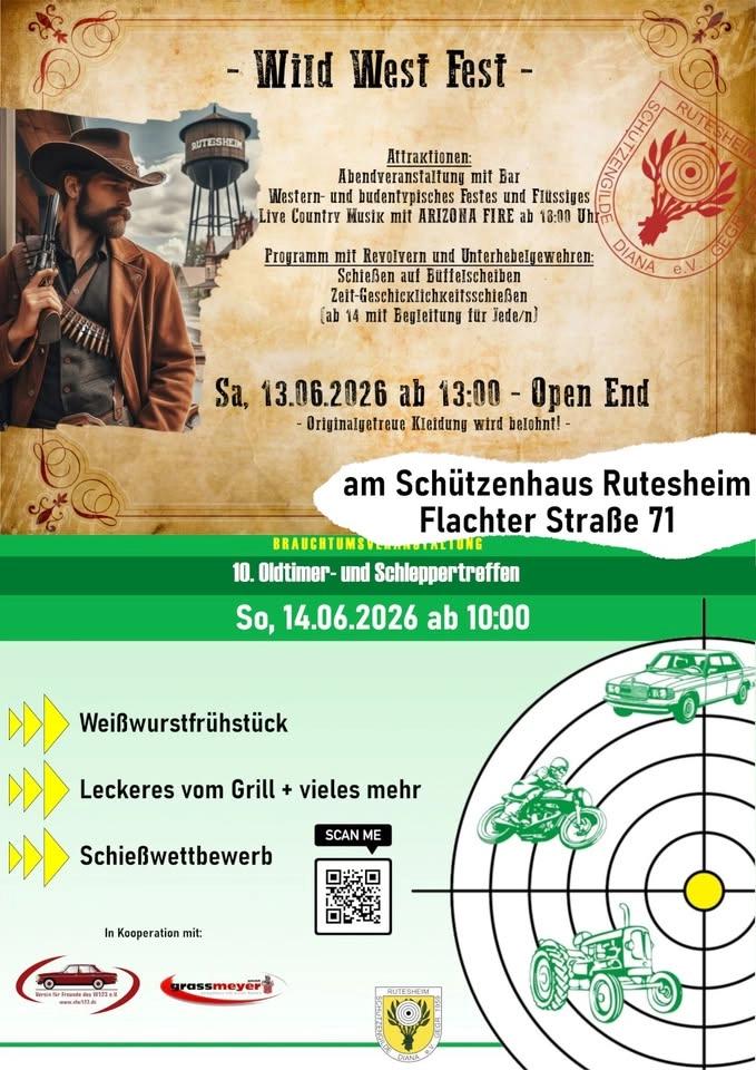 10. Oldtimer- und Schleppertreffen beim Schützenhaus Rutesheim