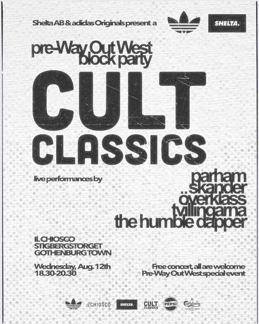 Cult Classics – pre-Way Out West Block Party